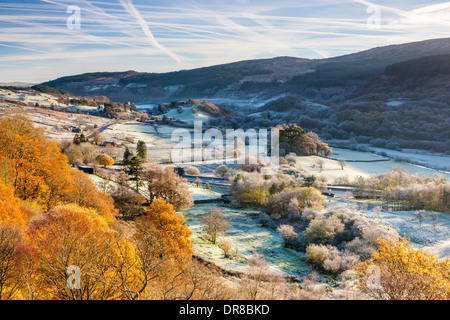 Dolwyddelan Castle (Walisisch: Castell Dolwyddelan) war eine gebürtige Waliser Burg Dolwyddelan in Conwy Grafschaft nahe Stockfoto