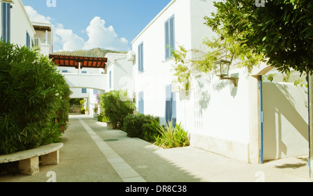 Wie Blick auf schöne europäische Sommerstadt Fragment Stockfoto