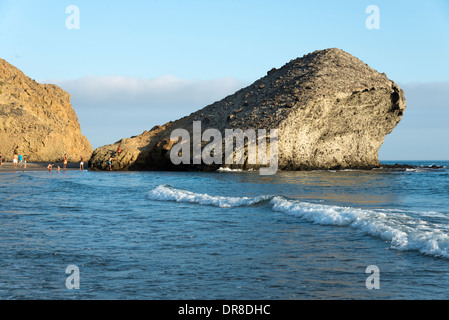 Playa de Mónsul, Cabo de Gata-Nijar, Andalusien, Spanien Stockfoto