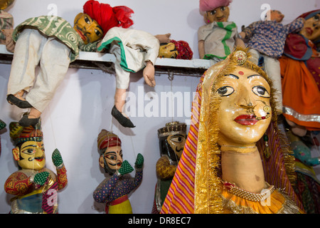 Ein Volkstheater am Barefoot College in Tilonia, Rajasthan, Indien. Stockfoto