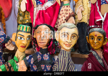 Ein Volkstheater am Barefoot College in Tilonia, Rajasthan, Indien. Das Barefoot College ist eine weltweite gemeinnützige Organisation Stockfoto