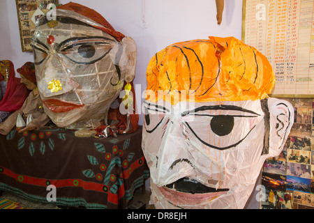 Ein Volkstheater am Barefoot College in Tilonia, Rajasthan, Indien. Stockfoto