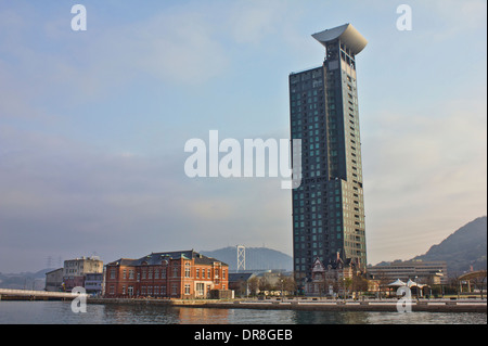 Mojiko Observation Deck, Kitakyushu City, Fukuoka Präfektur, Japan Stockfoto