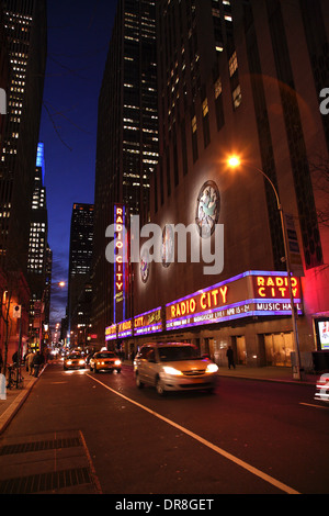 Radio City Music Hall in New York City Stockfoto