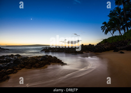 Schönsten und einsamsten Secret Beach auf Maui, Hawaii. Stockfoto