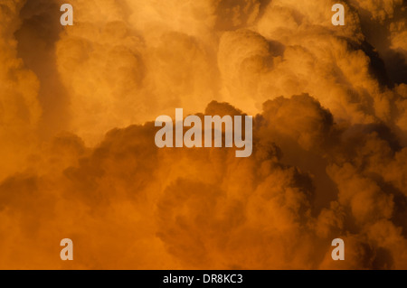 Thunderhead Wolke am Sonnenuntergang über Stanley Becken Idaho Stockfoto