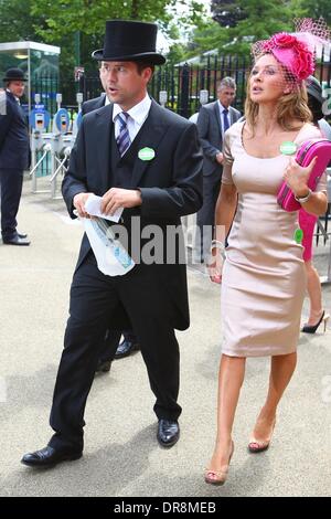 Michael Owen und Louise Bonsall Royal Ascot in Ascot Racecourse - Tag 2 ...