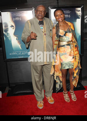 Louis Gossett Jr., Barbara Eve Harris 2012 Film Festival - "Middle Of Nowhere" Premiere statt am Regal Kinos L.A. Live Los Angeles, Kalifornien - 20.06.12 Stockfoto