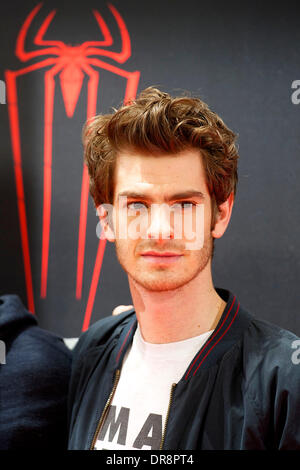 Andrew Garfield Fototermin von "The Amazing Spider-Man" an Villamagna Hotel Madrid, Spanien - 21.06.12 Stockfoto