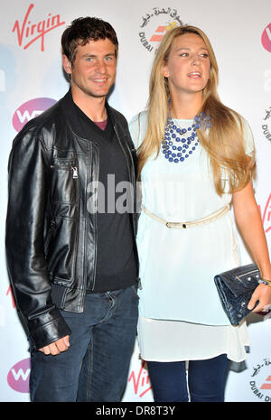 Sergei Bubka Jr. und Victoria Azarenka Sir Richard Branson Pre-Wimbledon Party statt in The Roof Gardens - Ankünfte. London, England - 21.06.12 Stockfoto