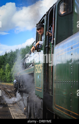 Bahnhof auf der North Yorkshire Moors Railway an Levisham Ryedale North Yorkshire England Stockfoto