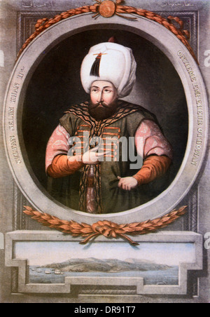 Türkische Ottoman Sultan Selim II (1524-1574) Portraitmalerei Stockfoto