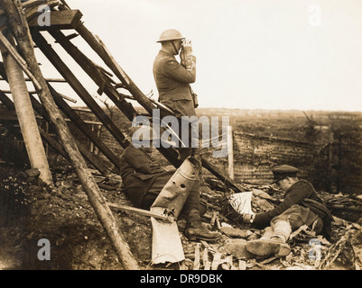 Pilkem Ridge 1917 Stockfoto