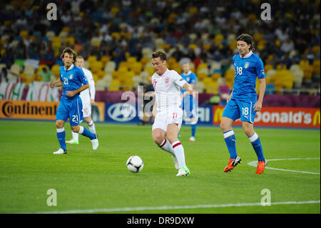 Scott Parker UEFA Euro 2012 - England 0 - 0 Italien - Viertel Finale statt an das Olympische Stadion Kiew, Ukraine - 24.06.12 Stockfoto