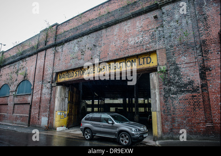 Die stillgelegten Mayfield Depot, Manchester, ein ehemaliger Bahnhof und verwendet für Manchester International Festival Veranstaltungsort Stockfoto