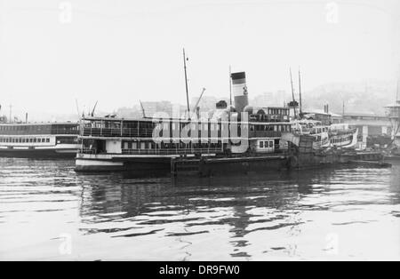 Dampf-Fähre aus dem Bosporus - Halas Stockfoto