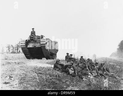 Britischer Panzer 1918 Stockfoto