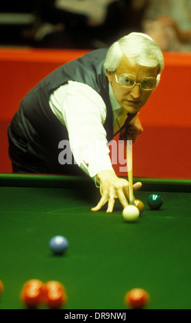 David Taylor at The Embassy World Snooker Turnier, Crucible Theatre Sheffield in den frühen 1980er Jahren Stockfoto