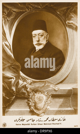 Sultan Mehmed V Reshad der Türkei Stockfoto