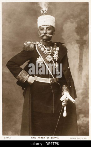 König Peter i. von Serbien Stockfoto