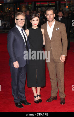 London, UK. 20. Januar 2014Kenneth Branagh, Keira Knightley und Chris Pine ankommen für die UK Premiere von Jack Ryan, im Vue am Leicester Square, London. 20.01.2014 Credit: Dpa picture-Alliance/Alamy Live News Stockfoto