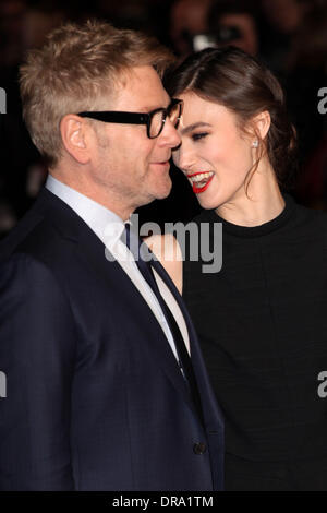 London, UK. 20. Januar 2014Kenneth Branagh und Keira Knightley für die UK Premiere von Jack Ryan, im Vue am Leicester Square, London anreisen. 20.01.2014 Credit: Dpa picture-Alliance/Alamy Live News Stockfoto