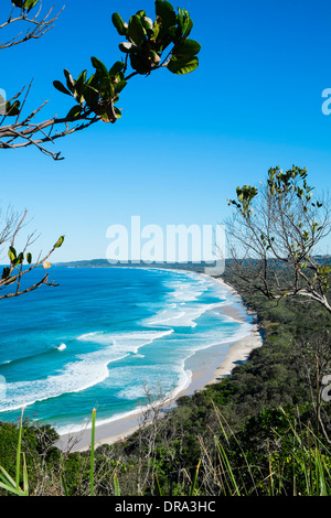 Talg Strand von Byron Bay in New South Wales Australien Stockfoto