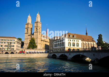 Limmat-Fluss in Zürich, Schweiz Stockfoto