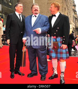 Craig Ferguson, Robbie Coltrane und Kevin McKidd Edinburgh International Filmfestival 2012 - "Brave" - Premiere Edinburgh, Schottland - 30.06.12 Stockfoto