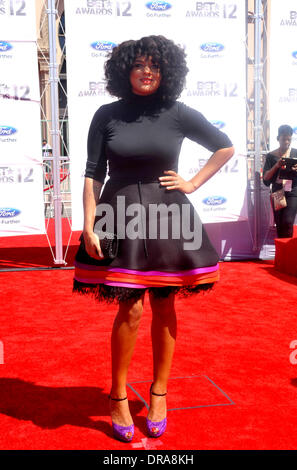 Marsha Ambrosius, der BET Awards 2012 - Ankünfte Los Angeles, Kalifornien - 01.07.12 Stockfoto