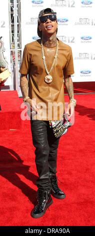 Tyga, Michael Ray Nguyen-Stevenson 2012 BET Awards - Ankünfte in The Shrine Auditorium Los Angeles, Kalifornien - 01.07.12 statt Stockfoto