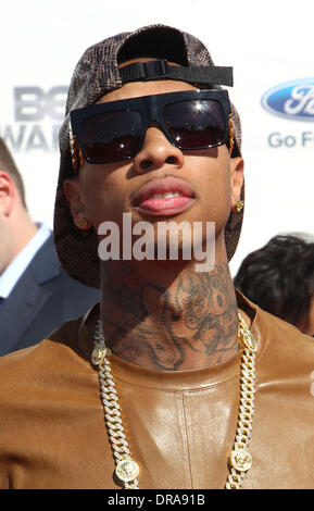 Tyga, Michael Ray Nguyen-Stevenson 2012 BET Awards - Ankünfte in The Shrine Auditorium Los Angeles, Kalifornien - 01.07.12 statt Stockfoto