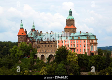 Schloss Fürstenstein in Walbrzych in Polen. Stockfoto