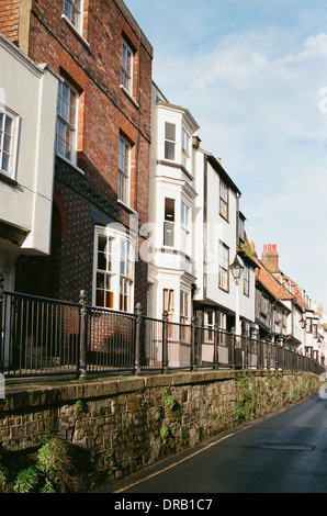 Alte Häuser in alle Heiligen Straße, Hastings, East Sussex UK Stockfoto