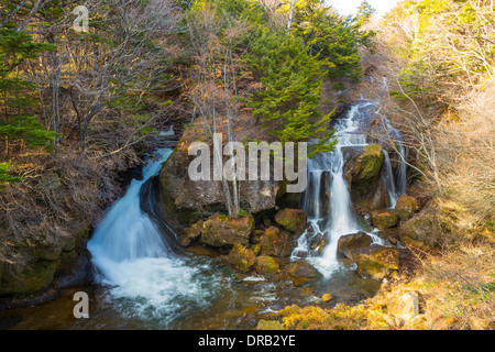 Ryuto Wasserfall in Nikko, Japan Stockfoto