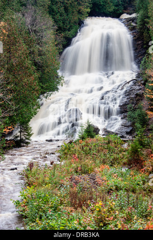 Beaver Brook Falls in den hohen Norden Wäldern von New Hampshire. Stockfoto