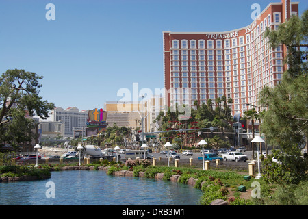 Las Vegas Hotels auf dem Strip, Las Vegas, Nevada, USA Stockfoto