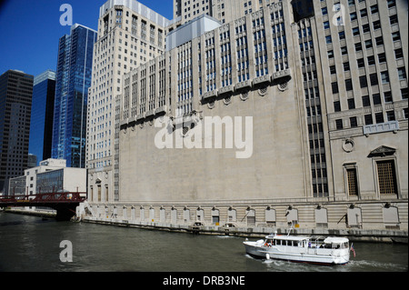 Städtische Oper Gebäude. Lyric Opera Civic Opera House ist ein historisches Wahrzeichen Chicagos. Erbaut im Jahr 1929 auf dem südlichen Zweig Stockfoto