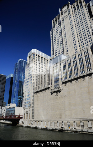 Städtische Oper Gebäude. Lyric Opera Civic Opera House ist ein historisches Wahrzeichen Chicagos. Erbaut im Jahr 1929 auf dem südlichen Zweig Stockfoto