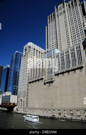 Städtische Oper Gebäude. Lyric Opera Civic Opera House ist ein historisches Wahrzeichen Chicagos. Erbaut im Jahr 1929 auf dem südlichen Zweig Stockfoto