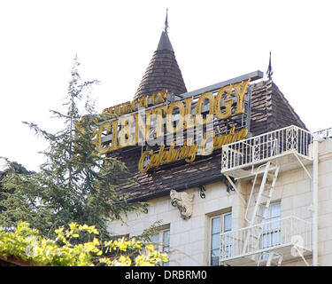 Gesamtansicht der Scientology Celebrity Centre und Kirche Los Angeles, Kalifornien - 11.07.12 Stockfoto