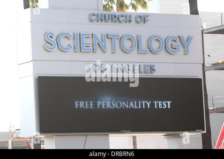 Gesamtansicht der Scientology Celebrity Centre und Kirche Los Angeles, Kalifornien - 11.07.12 Stockfoto