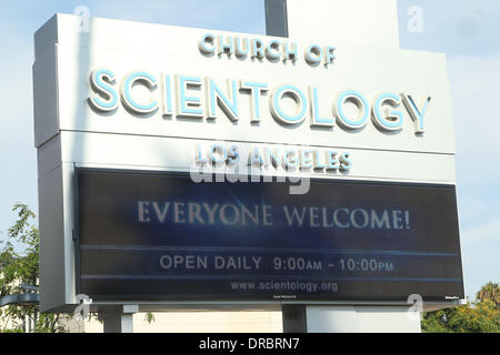 Gesamtansicht der Scientology Celebrity Centre und Kirche Los Angeles, Kalifornien - 11.07.12 Stockfoto