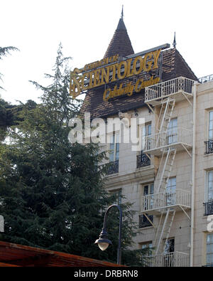 Gesamtansicht der Scientology Celebrity Centre und Kirche Los Angeles, Kalifornien - 11.07.12 Stockfoto