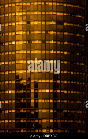 Abstraktes Bild von Holiday Inn Hotel, Singapur Stockfoto
