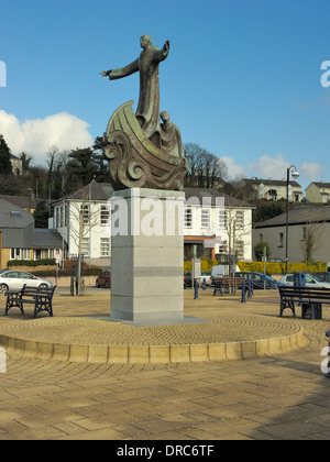 Statue von St. Brendan Stockfoto
