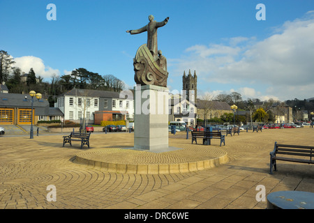 Statue von St. Brendan Stockfoto
