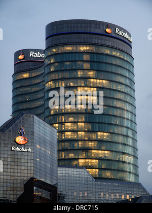 Die niederländische Rabobank-Hauptquartier in der Stadt Utrecht in den Niederlanden Stockfoto