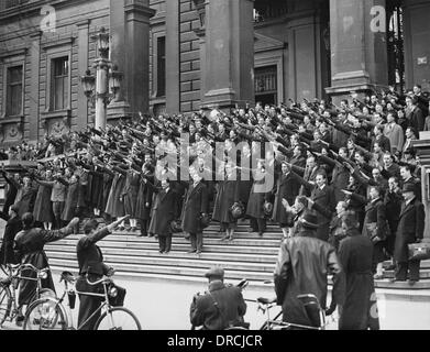 Nationale sozialistische Studentendemonstration Stockfoto