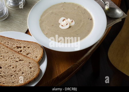 Pilzsuppe Stockfoto